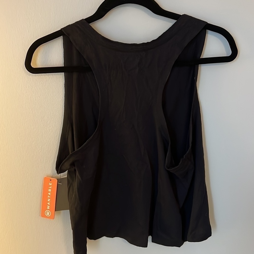 NWT Marika Cycle House Black Crop Racerback Tank / Size XL - Picture 5 of 5
